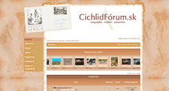 Desktop Screenshot of forum.cichlid.sk